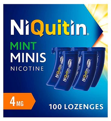 NiQuitin Minis Mint 4mg - 100 Lozenges - Boots