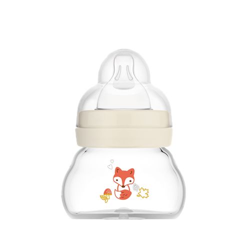 MAM Feel Good Glass bottle, 90ml with Extra Slow Flow teat