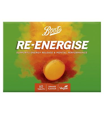 Boots Re-Energise Orange 60 Effervescent Tablets