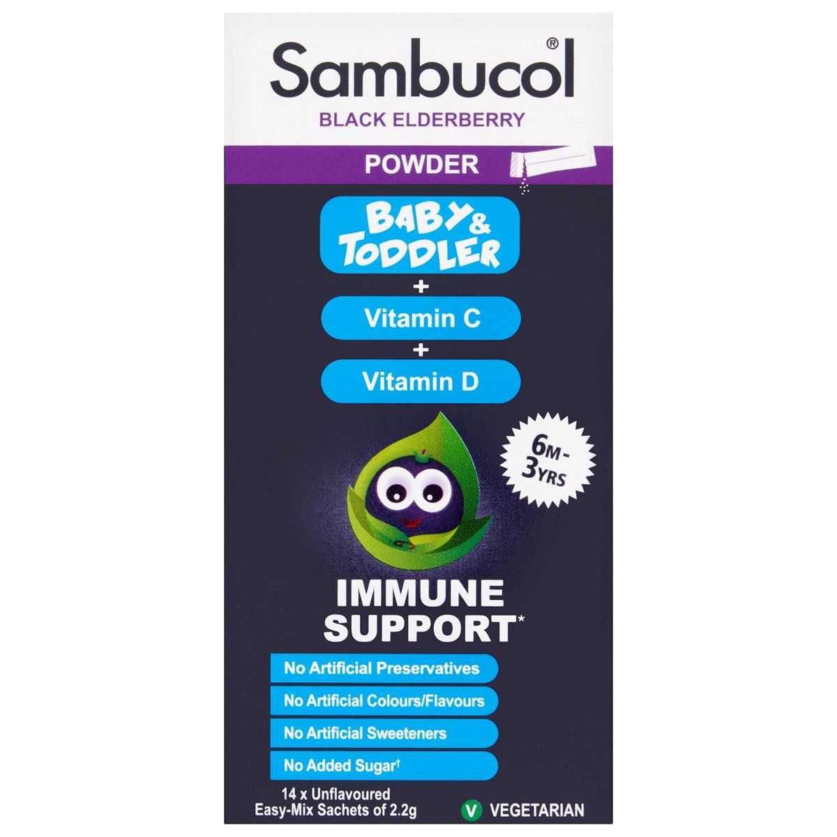 Sambucol Powder For Baby & Toddlers 14 Sachets