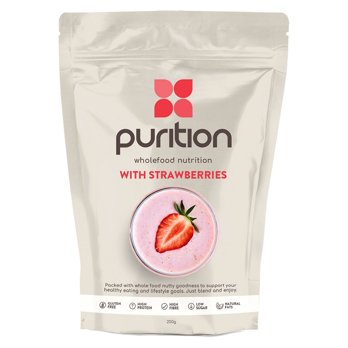 Purition Original Wholefood Nutrition With Strawberries - 250G
