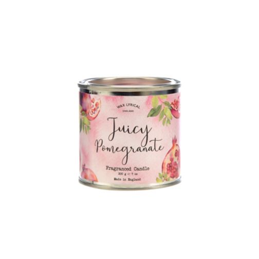 Wax Lyrical Fruit Collection Candle Wax Filled Tin Juicy Pomegranate 200g