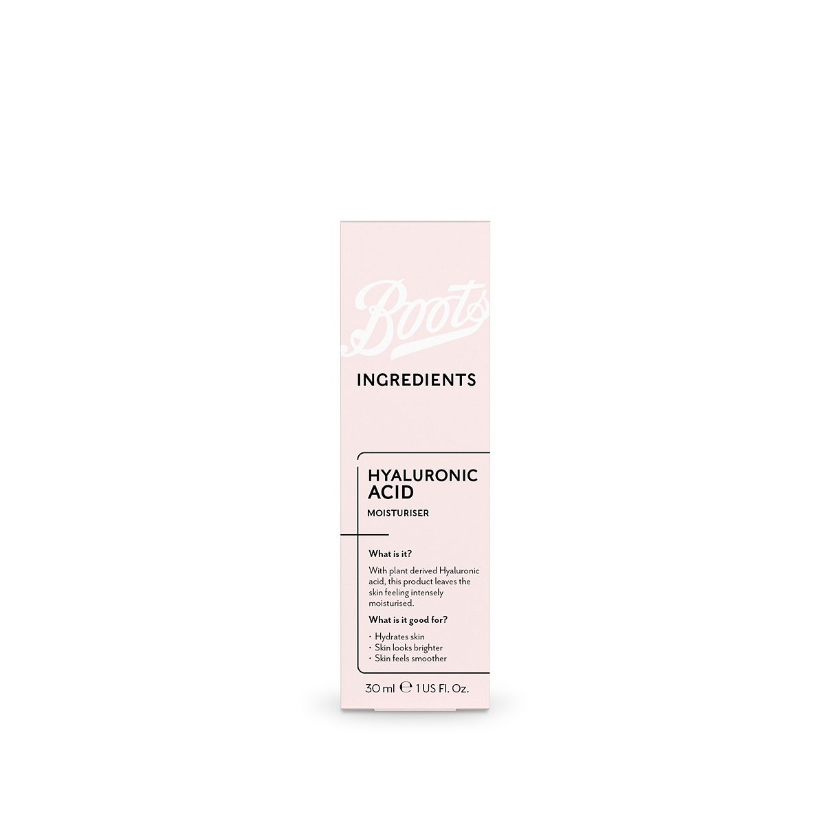 Boots Ingredients Hyaluronic Acid Moisturiser 30Ml