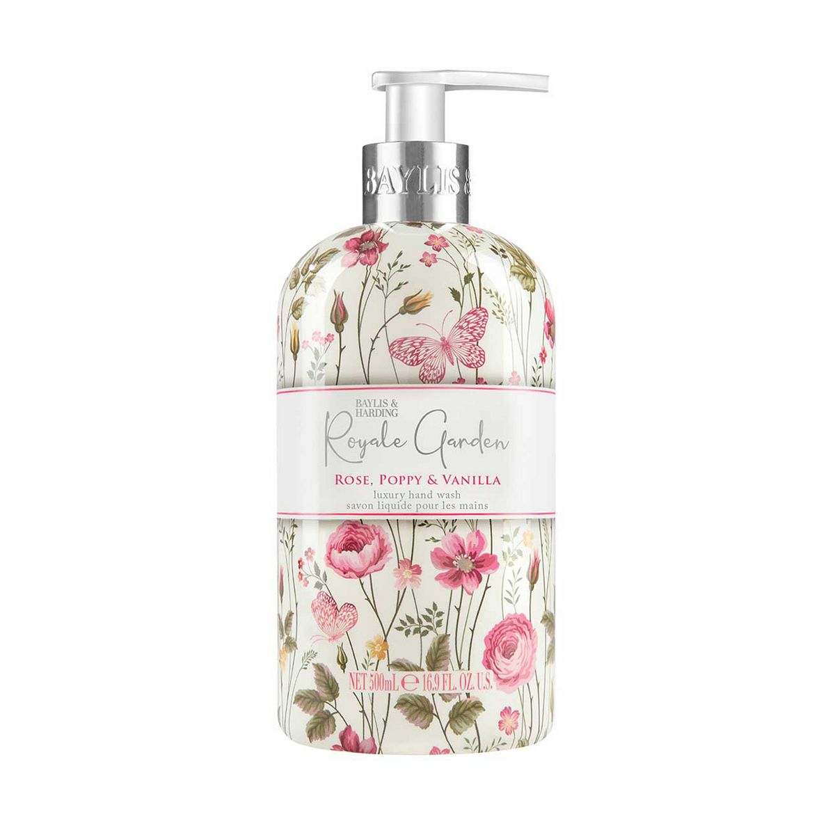 Baylis & Harding Royale Garden Luxury Rose Poppy & Vanilla Hand Wash 500ml