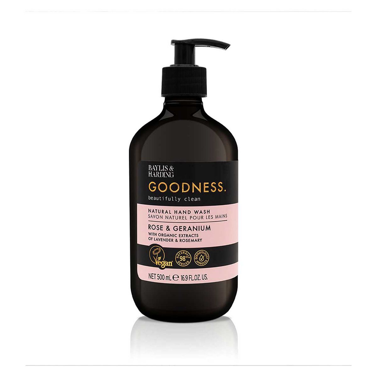Baylis & Harding Goodness Rose & Geranium 500Ml Hand Wash