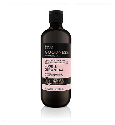 Baylis & Harding Goodness Rose & Geranium 500ml Body Wash