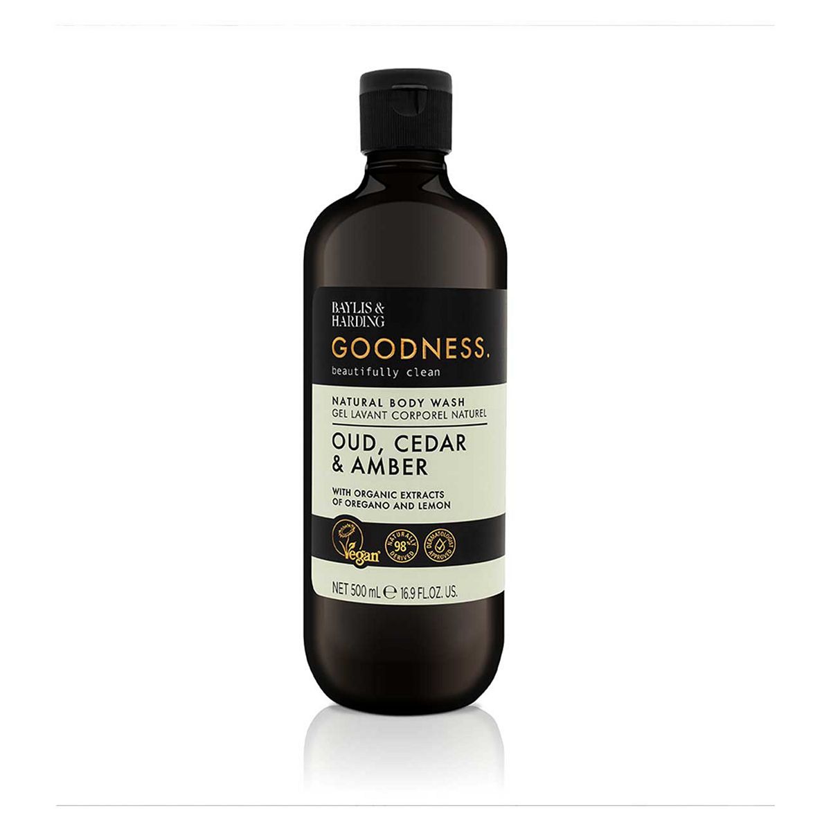 Baylis & Harding Goodness Oud Cedar & Amber Body Wash 500ml