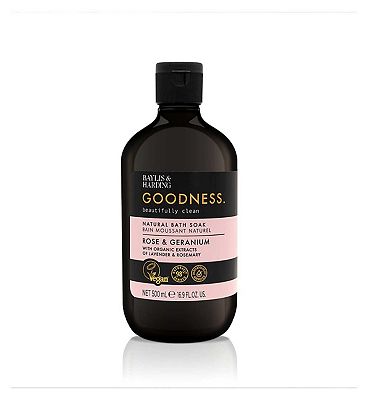 Baylis & Harding Goodness Rose & Geranium 500ml Bath Soak