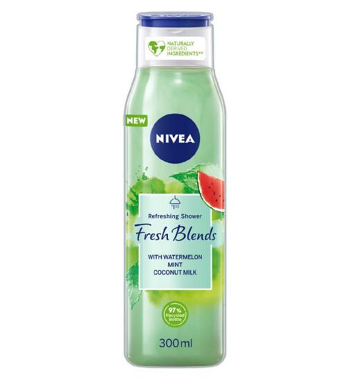 NIVEA Fresh Blends Watermelon, Mint & Coconut Milk Shower Gel Cream 300ml