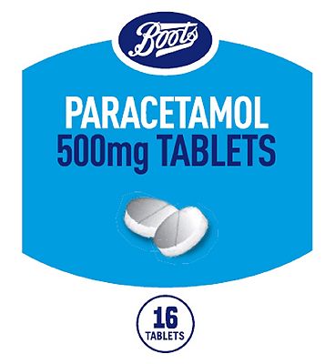 Boots Paracetamol 500mg Tablets - 16 Tablets