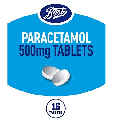 Boots Paracetamol 500mg Tablets 16 Tablets