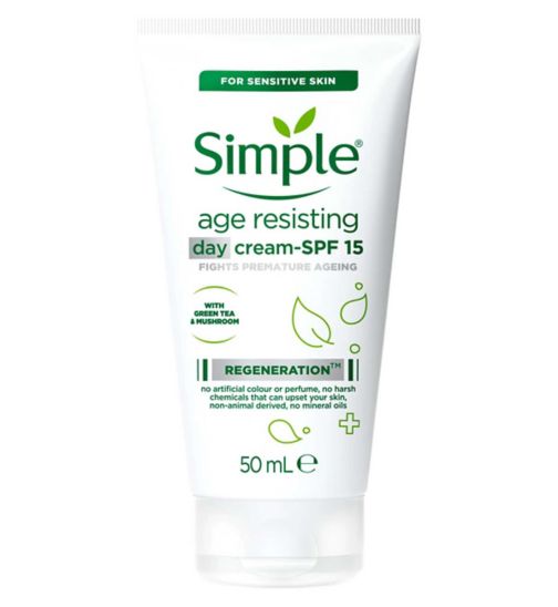 Simple Kind to Skin Regeneration Age Resisting Day Cream SPF 15