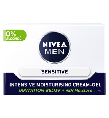 NIVEA MEN Sensitive Intensive Face Moisturiser Cream-Gel 50ml