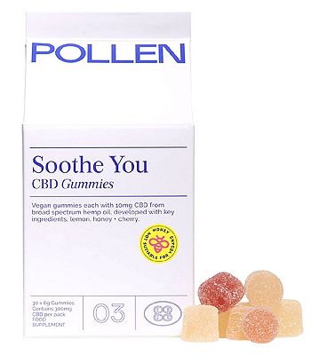 Pollen Soothe You CBD gummies 30 x 6g Gummies Review