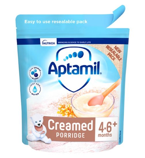 Aptamil Creamed Porridge Baby Cereal 4-6+ Months 125g