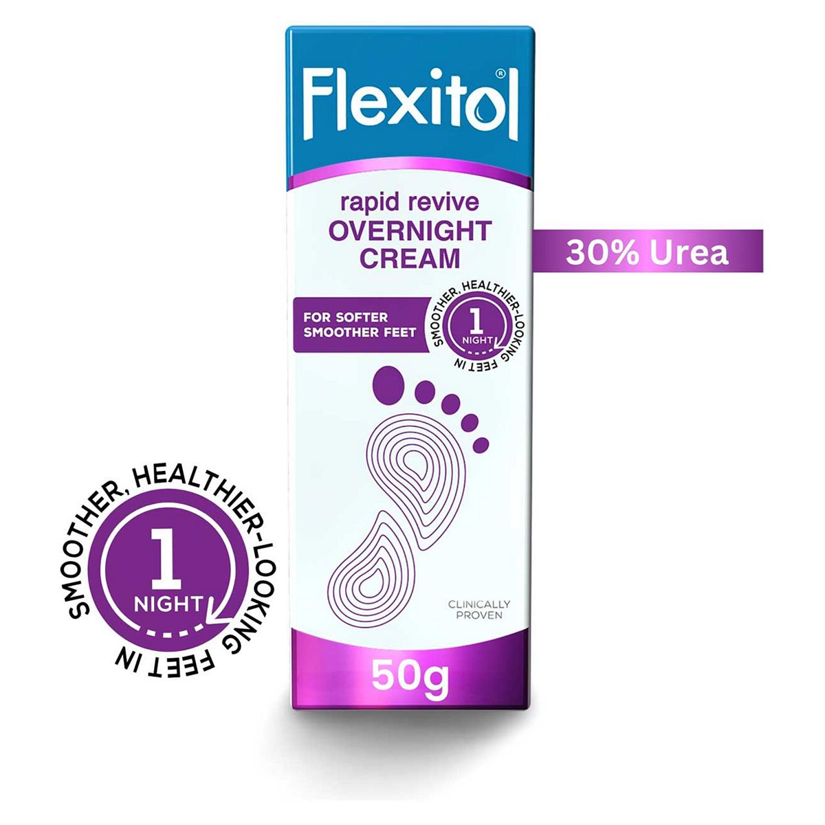 Flexitol Rapid Revive Overnight Cream 50g