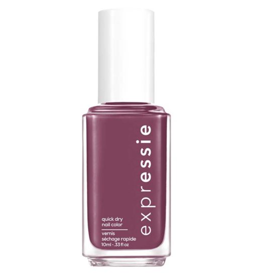 Essie ExprEssie Quick Dry Formula, Pink Purple Nail Polish 220 Get A Mauve On