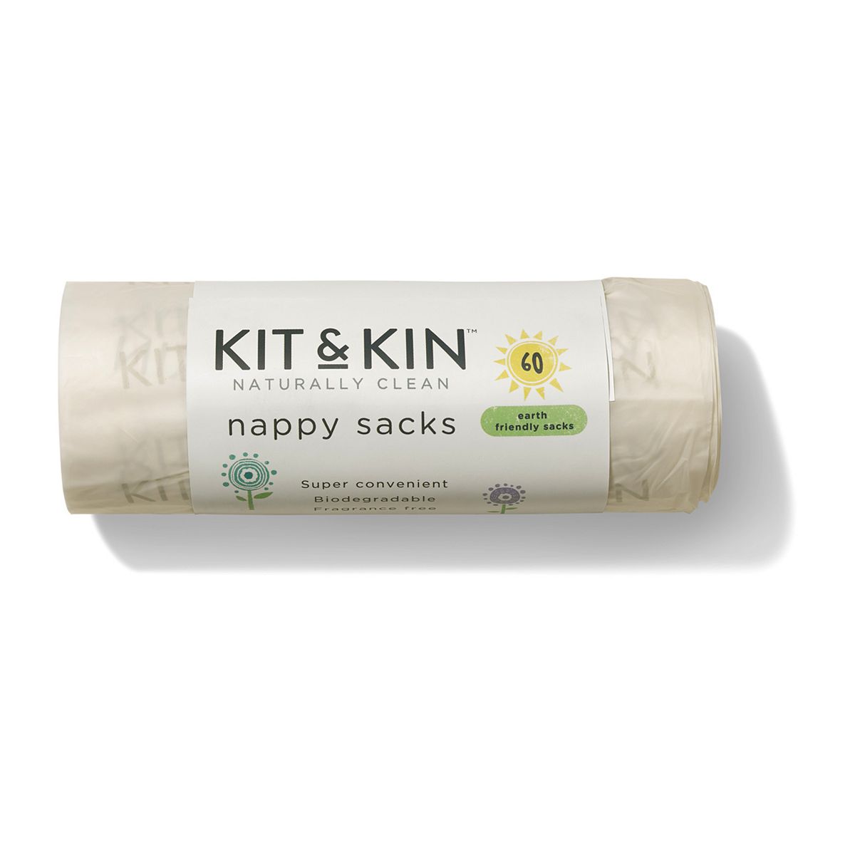 Kit & Kin 60 Fragrance-Free Nappy Sacks