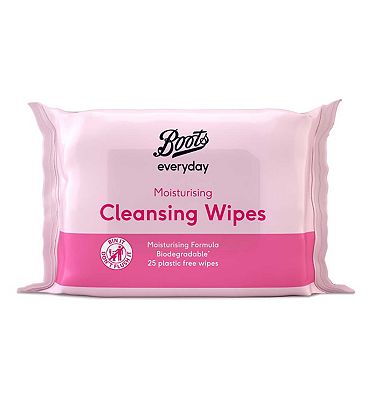 Boots Biodegradable Moisturising Cleansing Wipes 25s