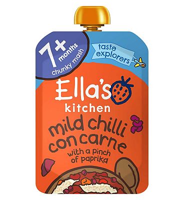 Ella's Kitchen Organic Chilli Con Carne Baby Food Pouch 7+ Months 130g