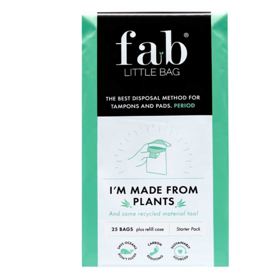 FabLittleBag Starter Pack – contains 25 sustainable bags plus recyclable Re-fill case