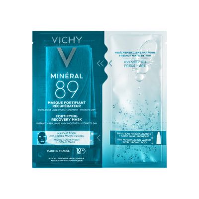 Download Vichy Mineral 89 Hyaluronic Acid Sheet Mask 29g Boots PSD Mockup Templates