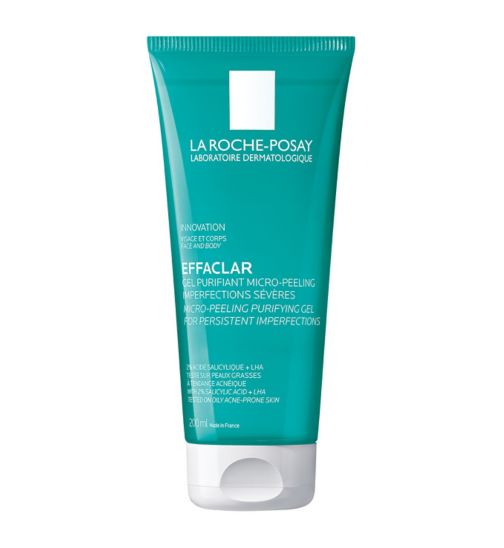 La Roche-Posay Effaclar Micro-Peeling Face and Cleansing Gel 200ml - Boots