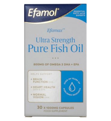 Efamol Efamax Ultra Strength Pure Fish Oil 30 X 1000mg Capsules Boots