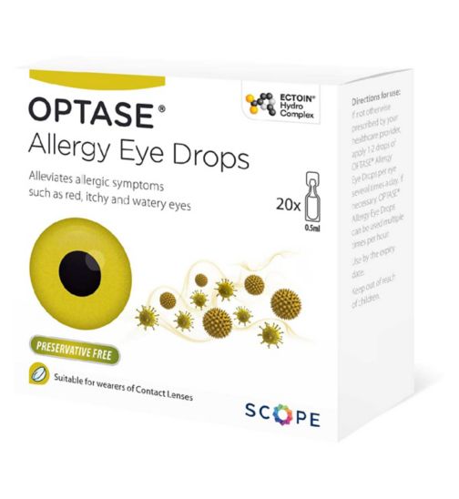 OPTASE Allergy Eye Drops 20 x 0.5ml