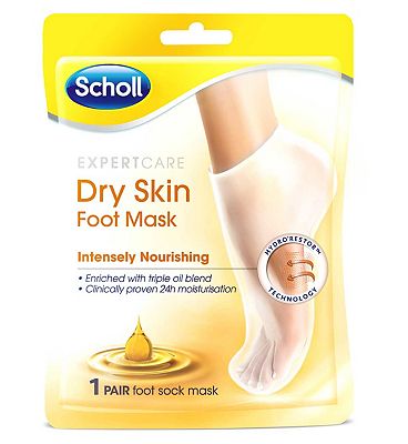 Scholl Expert Care Dry Skin Foot Mask No Added Fragrance or Colourants - 1 Pair