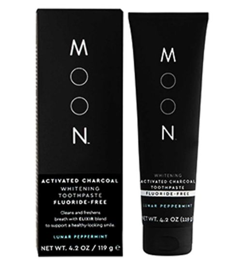 Moon Oral Care Activated Charcoal Fluoride-Free Whitening Toothpaste 119g