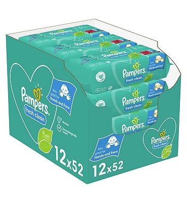 Pampers Fresh Clean Baby Wipes 12 Packs = 624 Wipes Review