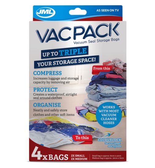 JML Vac Pack storage bags small and medi