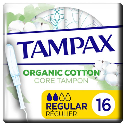 Tampax Organic Cotton Protection Regular Tampons Applicator x16