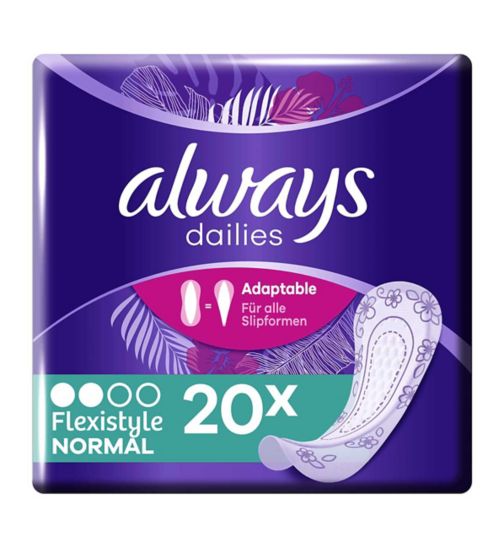 Always Dailies Flexistyle Panty Liners Normal  x 20