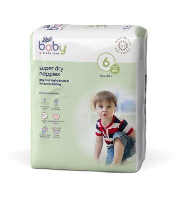 Boots Baby Super Dry Nappies Size 5, 27 