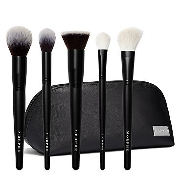 Morphe Face The Beat 5 Piece Brush Collection and Bag