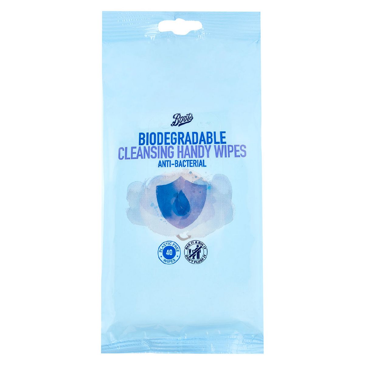   Biodegradable Antibacterial Handy Wipes 40 Pack