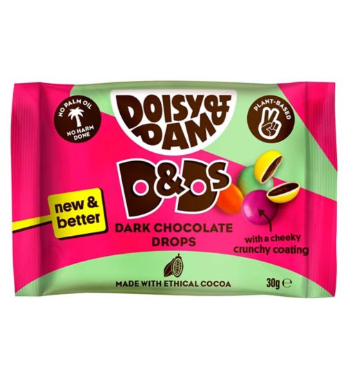 Doisy & Dam Dark Chocolate Drops - 30g