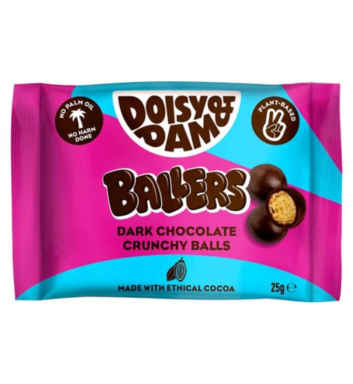 Doisy & Dam Dark Chocolate Ballers - 25g