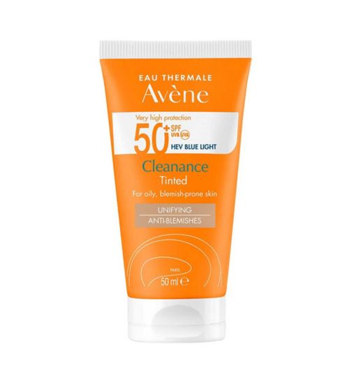 Avène Very High Protection Cleanance Tinted SPF50+ Sun Cream for Blemish-prone Skin 50ml