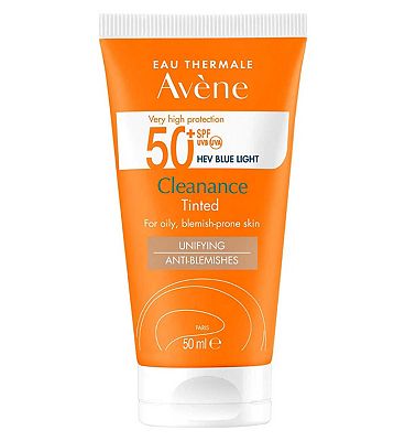 Avne Very High Protection Cleanance Tinted SPF50+ Sun Cream for Blemish-prone Skin 50ml