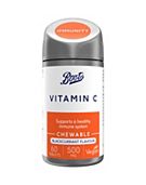 Boots Chewable Vitamin C Blackcurrant 60 Tablets