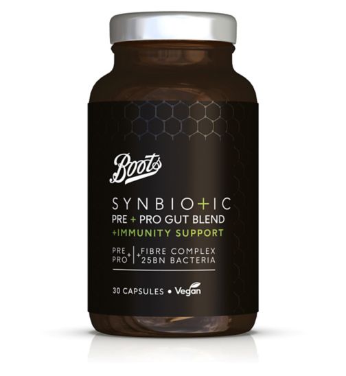 Boots Synbiotics Pre & Pro Gut Blend Immunity Support 30 Capsules