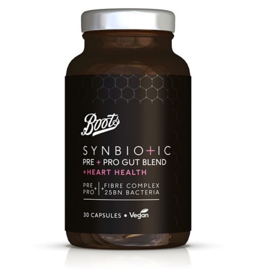 Boot Synbiotics Pre & Pro Gut Blend Heart Health 30 Capsules
