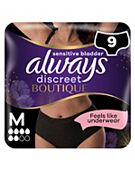 Buy Always Discreet 0% Medium Pants 9 Pack Online at Chemist Warehouse®