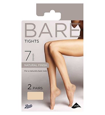 Boots 7 Denier Bare Tights Natural Medium