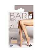 Boots 7 Denier Bare Tights Sunblush Large