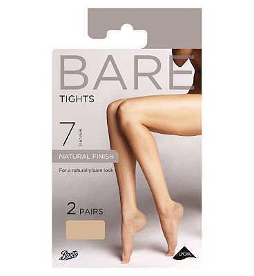 Boots 7 Denier Bare Tights Sunblush Large