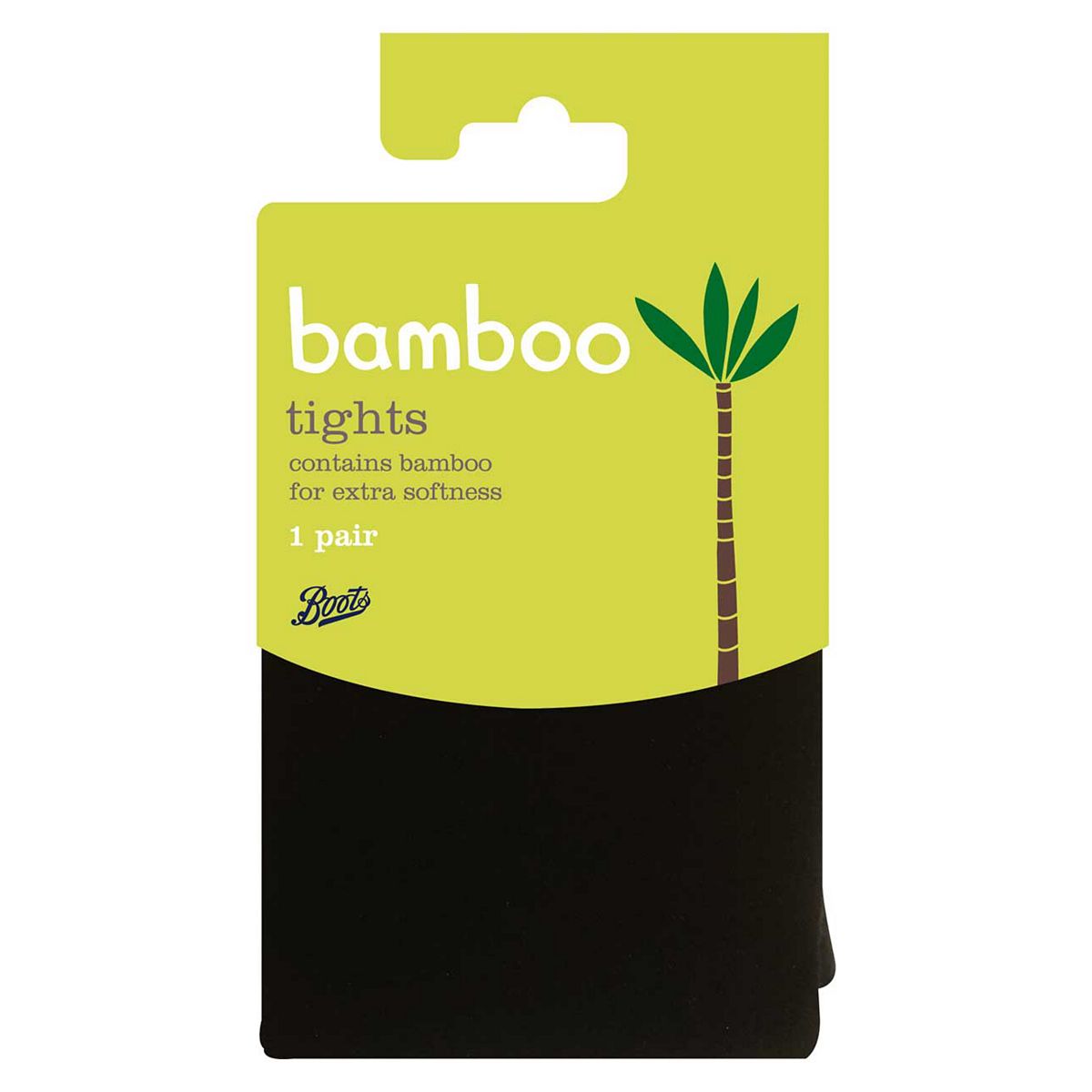 Boots Bamboo Tights Black Small